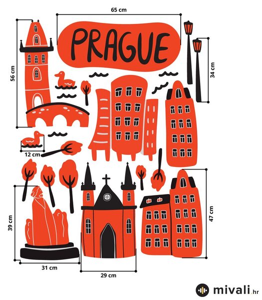 Zidne naljepnice - Prag I
