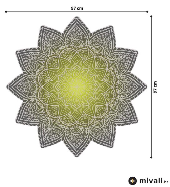 Zidne naljepnice - Mandala zelena