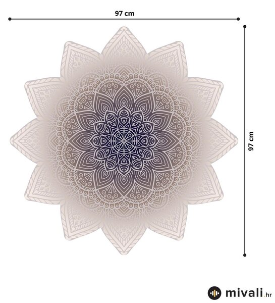 Zidne naljepnice - Mandala bež-smeđa