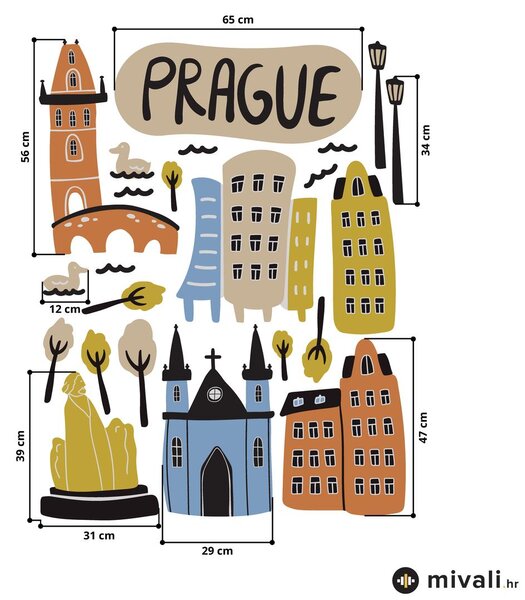 Zidne naljepnice - Prag II