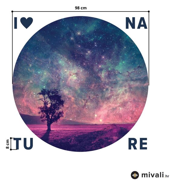 Zidne naljepnice - Svemir s natpisom