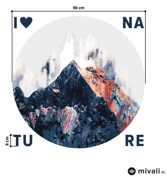 Zidne naljepnice - Planine s natpisom