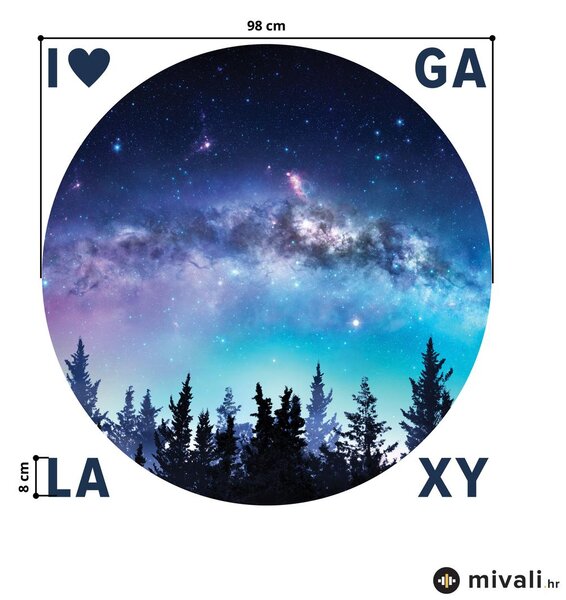 Zidne naljepnice - Galaxija s natpisom