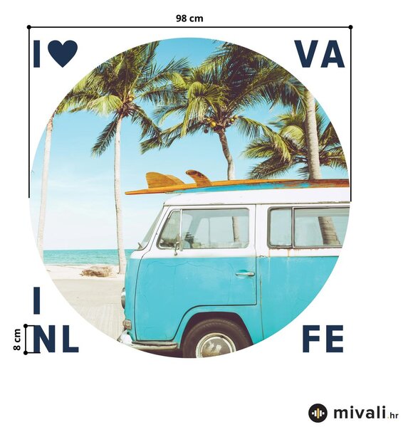 Zidne naljepnice - Kombi s natpisom