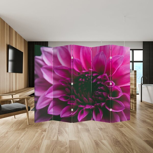 Paravan - Ružičasti cvijet (210x170 cm)