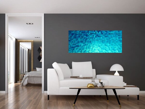 Slika - apstraktne kocke (120x50 cm)