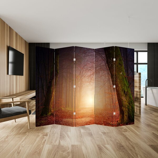 Paravan - Jesenja šuma u magli (210x170 cm)
