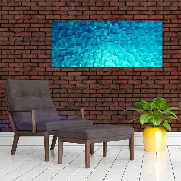 Slika - apstraktne kocke (120x50 cm)