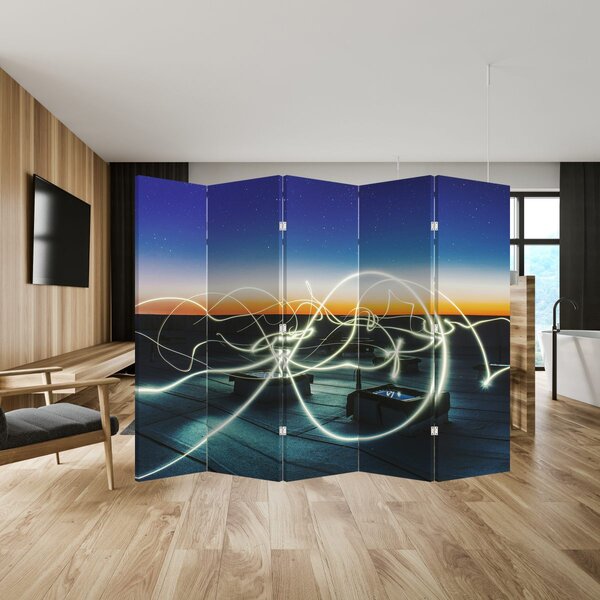 Paravan - Pogled na nebo s krova (210x170 cm)