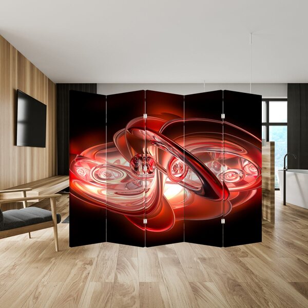 Paravan - Crveni oblici (210x170 cm)
