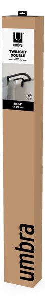Željezna proširiva/dupla karniša 76 - 213 cm Twilight – Umbra