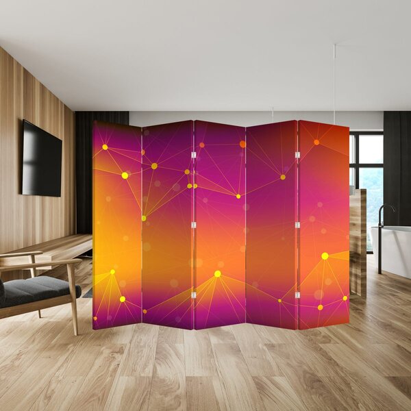 Paravan - apstrakcija boja (210x170 cm)