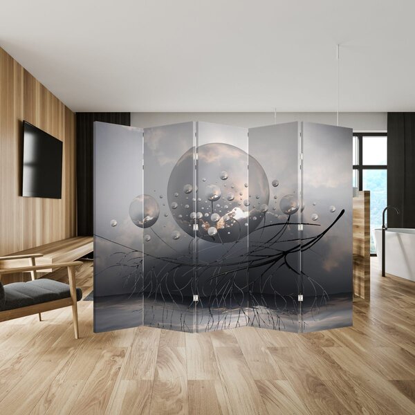 Paravan - apstraktna sfera (210x170 cm)