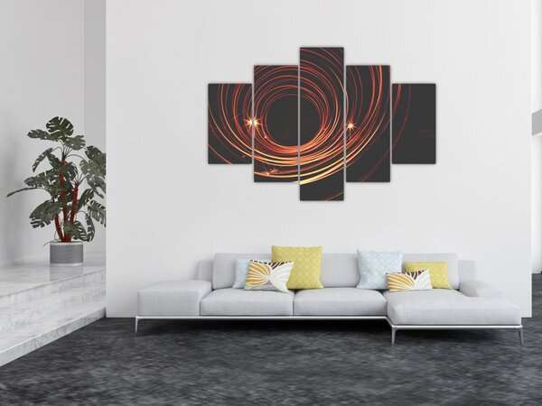 Slika apstraktnih linija (150x105 cm)