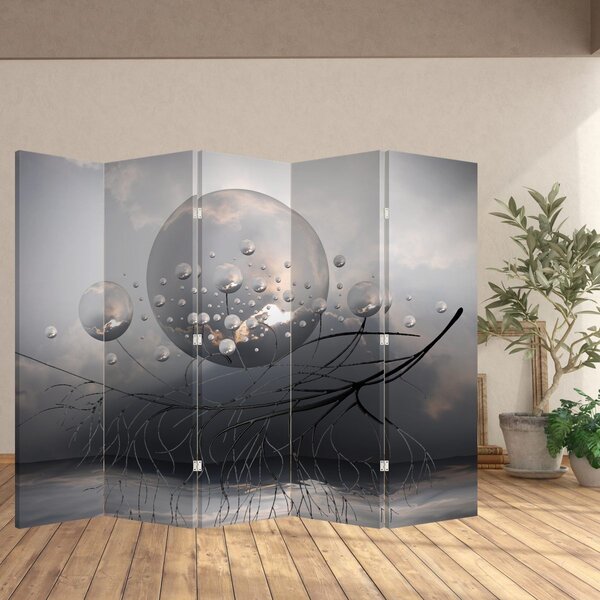 Paravan - apstraktna sfera (210x170 cm)