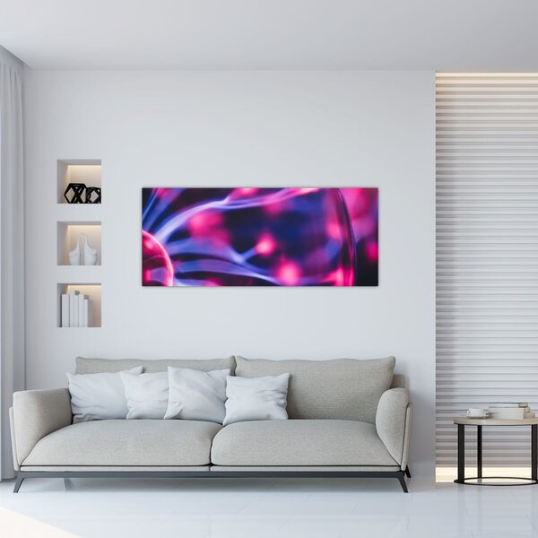 Apstraktna ljubičasta slika (120x50 cm)