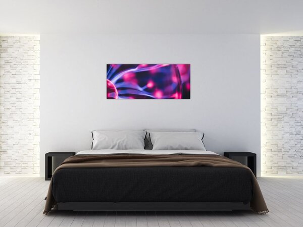 Apstraktna ljubičasta slika (120x50 cm)