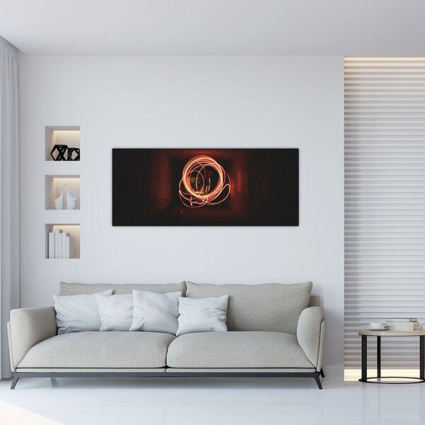 Slika - linije u tunelu (120x50 cm)