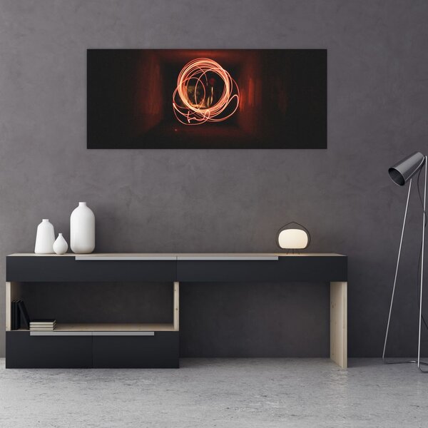 Slika - linije u tunelu (120x50 cm)
