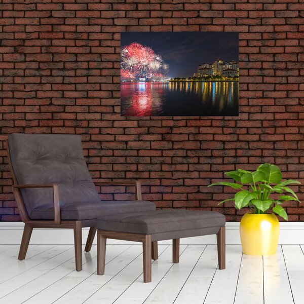 Slika vatrometa u Singapuru (70x50 cm)