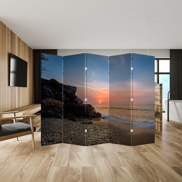 Paravan - Zalazak sunca na plaži (210x170 cm)