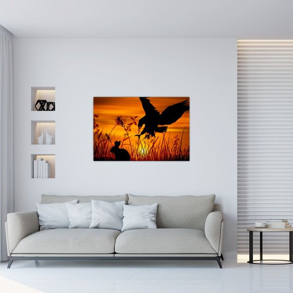 Slika siluete grabežljivca (90x60 cm)