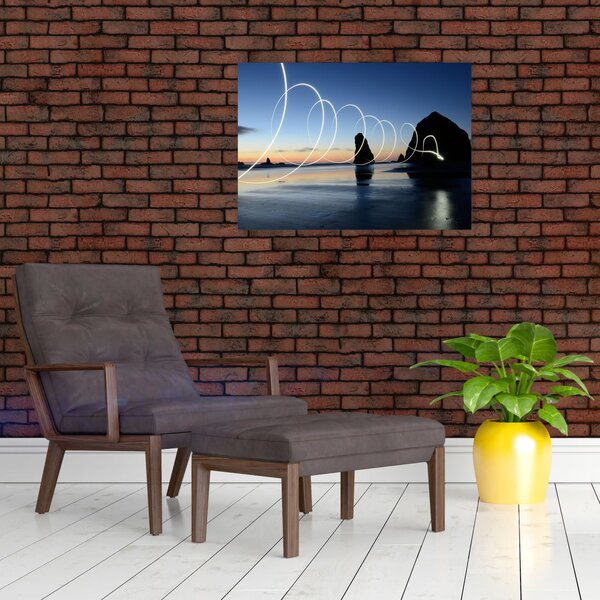 Slika - plaža kod zalaska sunca (70x50 cm)