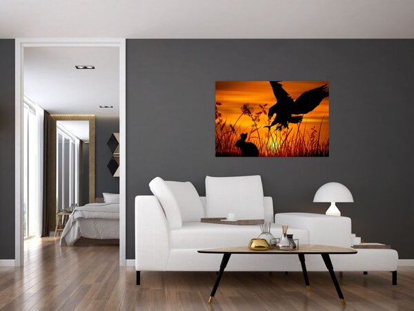 Slika siluete grabežljivca (90x60 cm)