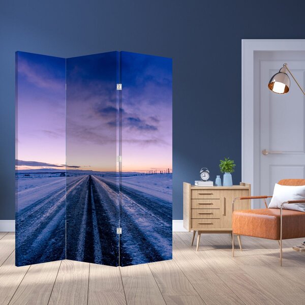 Paravan - Cesta zimi (126x170 cm)