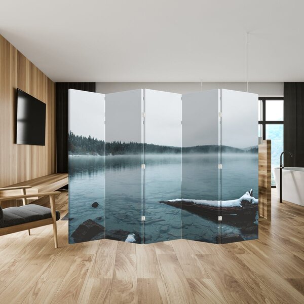 Paravan - ledeno nordijsko jezero (210x170 cm)