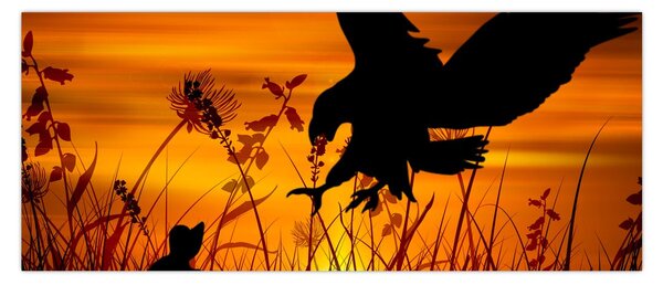 Slika siluete grabežljivca (120x50 cm)