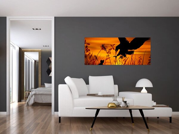 Slika siluete grabežljivca (120x50 cm)