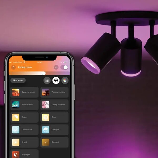 Fugato PHILIPS HUE STROPNI REFLEKTOR CRNI 3x5.7W 240V 8718696171547
