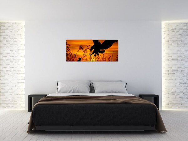 Slika siluete grabežljivca (120x50 cm)