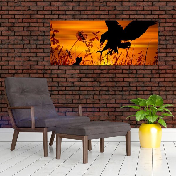 Slika siluete grabežljivca (120x50 cm)