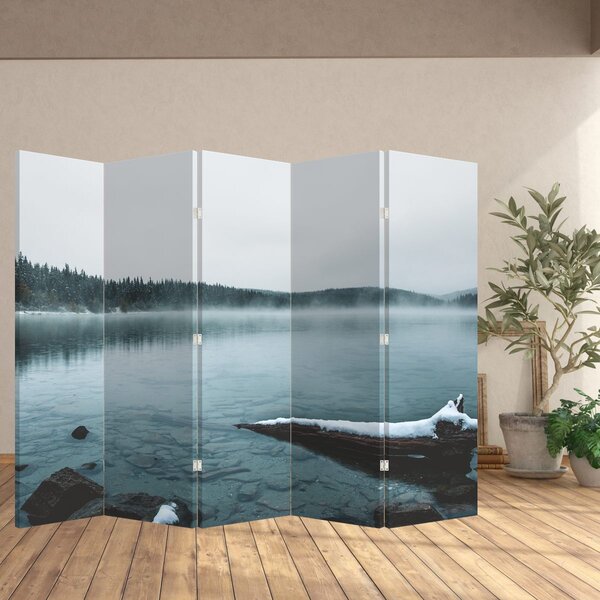 Paravan - ledeno nordijsko jezero (210x170 cm)
