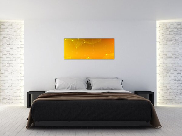 Apstraktna žuta slika (120x50 cm)