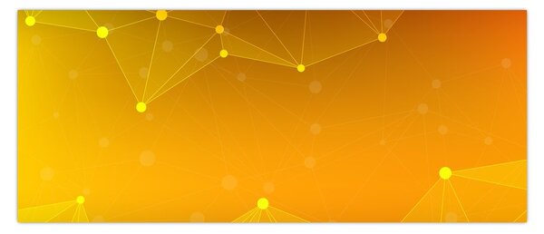 Apstraktna žuta slika (120x50 cm)