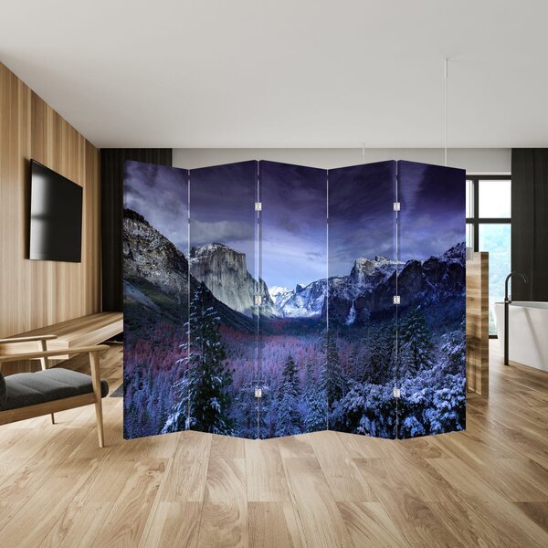 Paravan - Zimski planinski krajolik (210x170 cm)