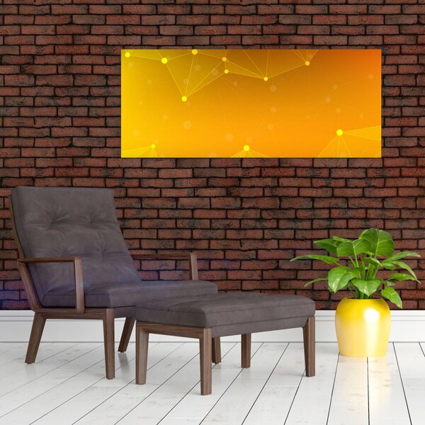 Apstraktna žuta slika (120x50 cm)