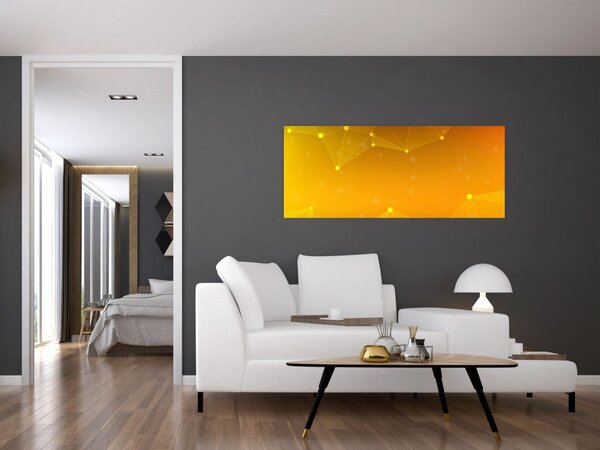 Apstraktna žuta slika (120x50 cm)