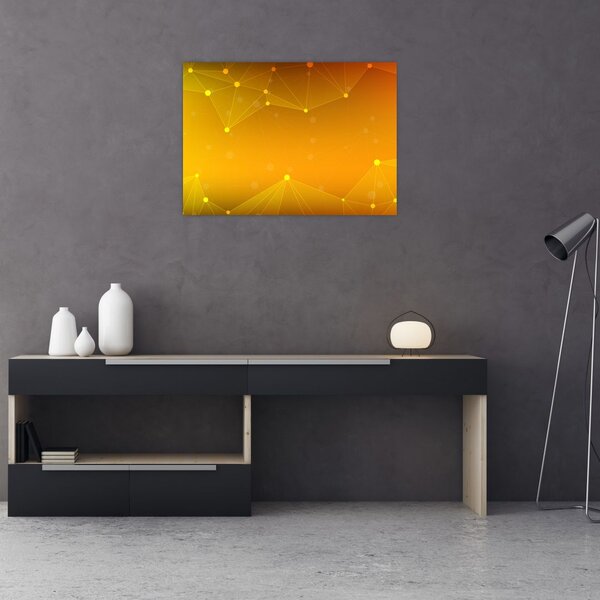 Apstraktna žuta slika (70x50 cm)