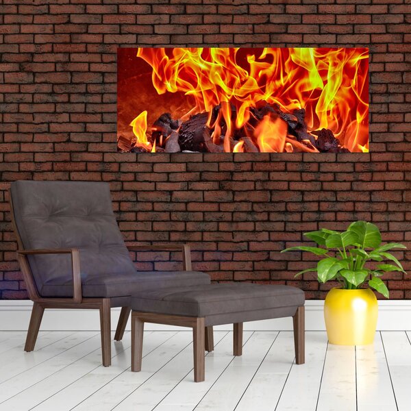 Slika gorućeg ugljena (120x50 cm)