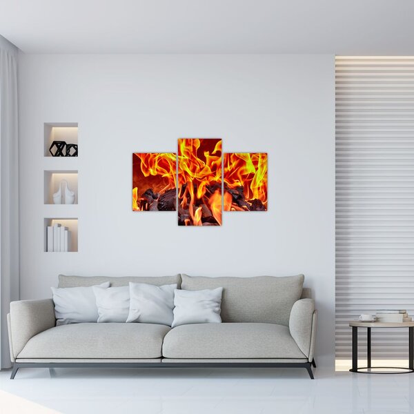 Slika gorućeg ugljena (90x60 cm)