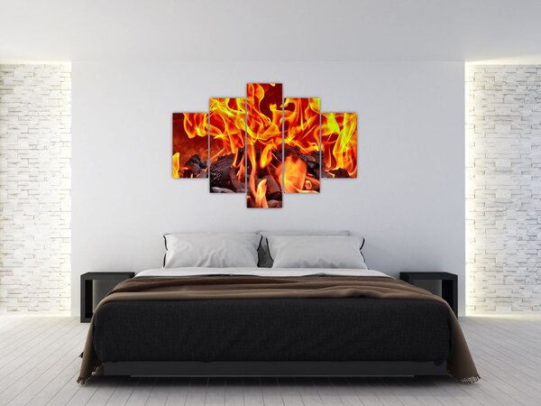 Slika gorućeg ugljena (150x105 cm)