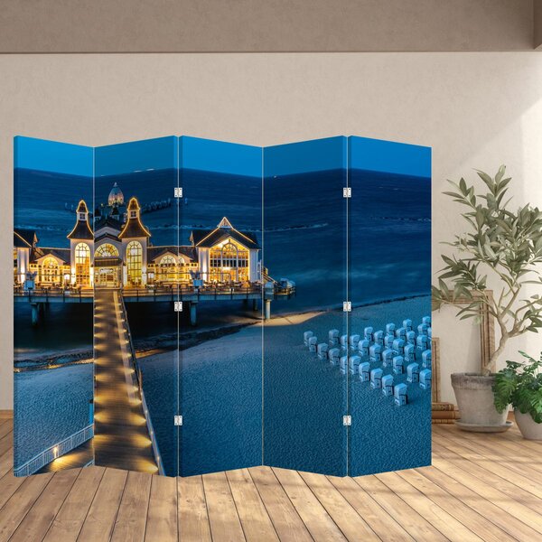 Paravan - Hotel na plaži (210x170 cm)
