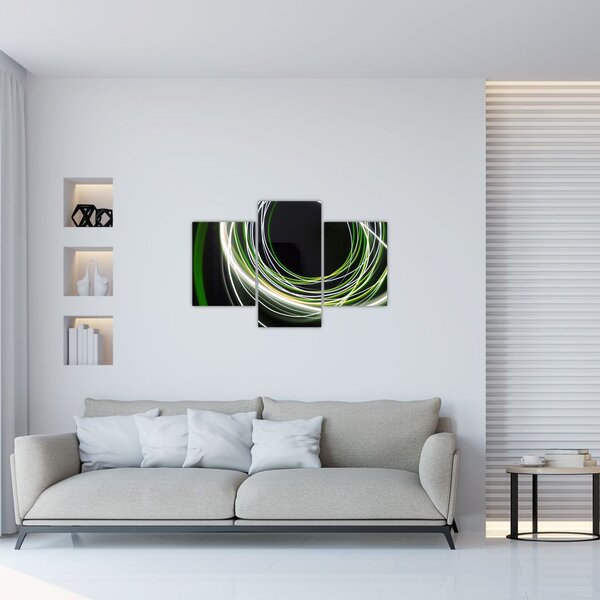 Slika zelenih linija (90x60 cm)