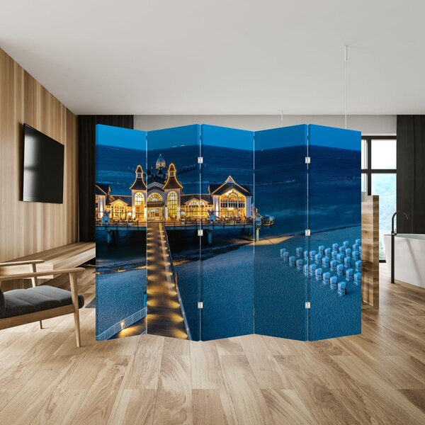Paravan - Hotel na plaži (210x170 cm)