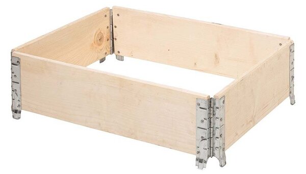 ATMOWOOD Drvena podignuta gredica s metalnim dijelovima 80 x 60 x 20 cm