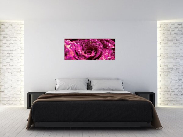 Slika cvijeta ružičaste ruže (120x50 cm)
